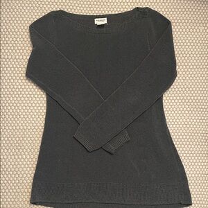 Club Monaco Charcoal/Dark Grey Boat Neck Sweater